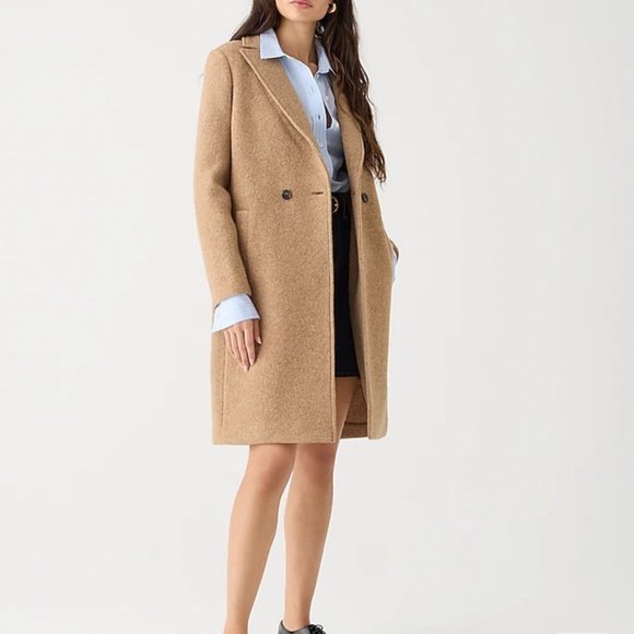 J. Crew Daphne Coat In Powder Blue Italian Boiled Wool (00) - Picture 6 of 8